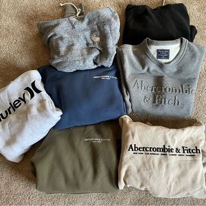 Lot of 7 boys xl/mens XS hoodies